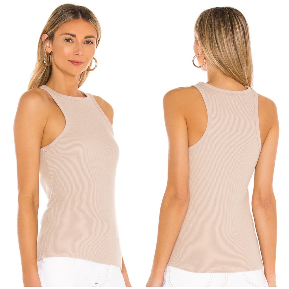 Agolde Rib Tank in Latte - Size M